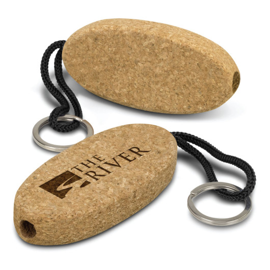 Branded Cork Floating Keyrings